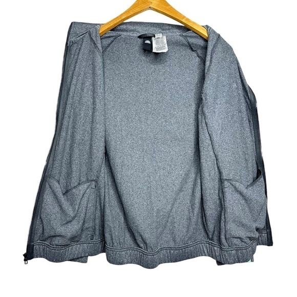 Adidas Designed 2 Move Gray 3 Stripe Track Jacket Women’s Size L (16-18) - Picture 3 of 8